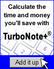 Calculate the time and money you'll save with TurboNote+ sticky notes