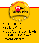  TurboNote sticky note shareware rates 5 Stars with ZDNet